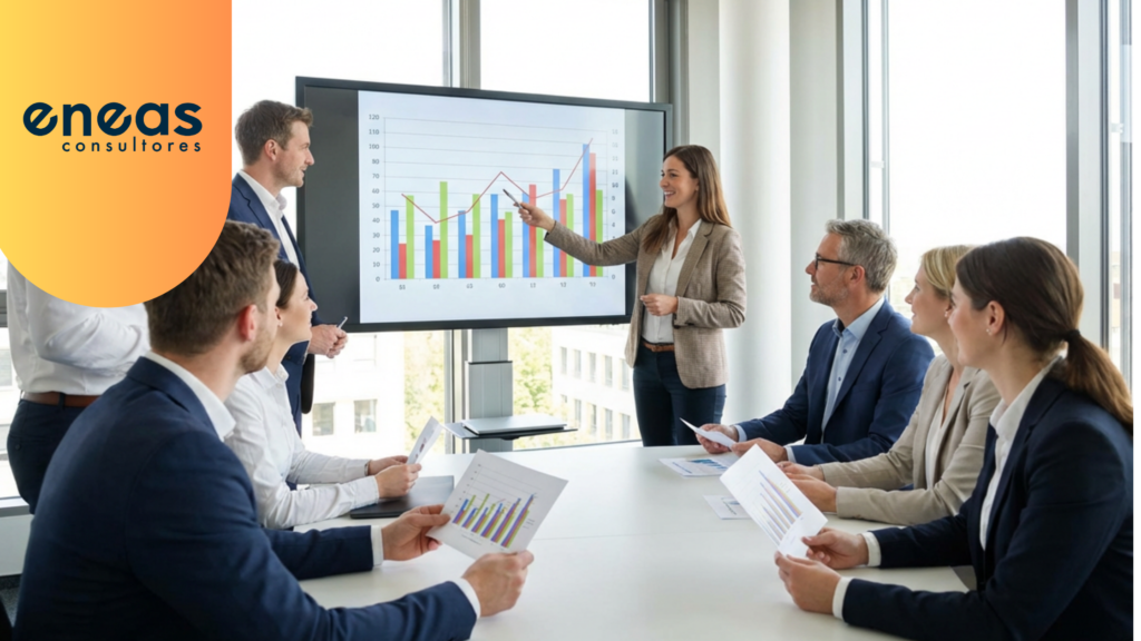 Imagen de equipo en una odicina en un plan formativo