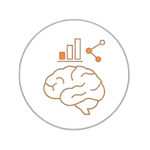 Icono de diagnóstico científico del punto de partida.
